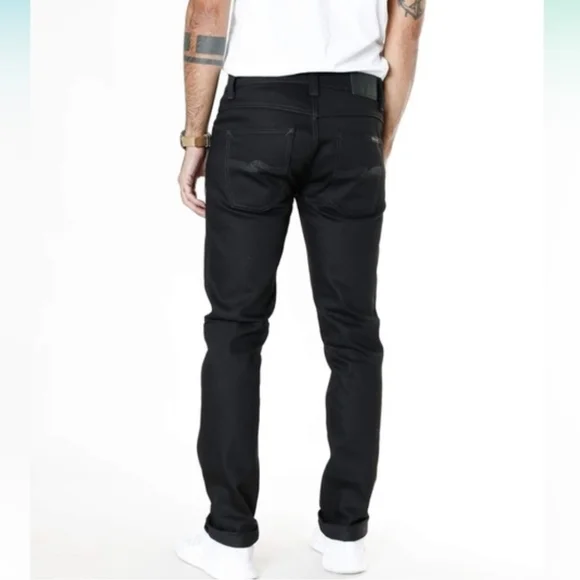 Nudie Organic Cotton Jeans Grim Tim Button Fly
